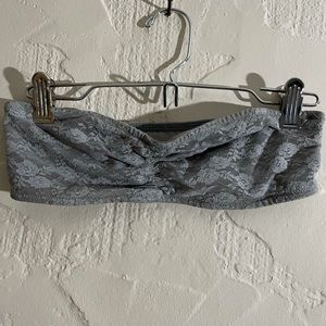Small Gray PINK bandeau bra